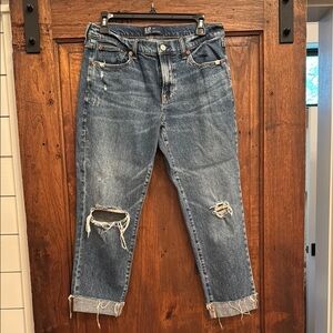 Gap Women's Blue Distressed Jeans
